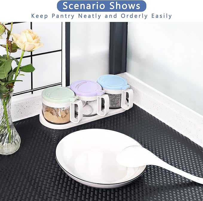 HooTown Shelf Liner Kitchen Cabinet Drawer Mats 23.6 Inch Wide x 196.8 Inch Long, Non Slip EVA Plastic Water Resistant Pad for Bathroom Drawers, Shoe Shelves, Under Sink, Black