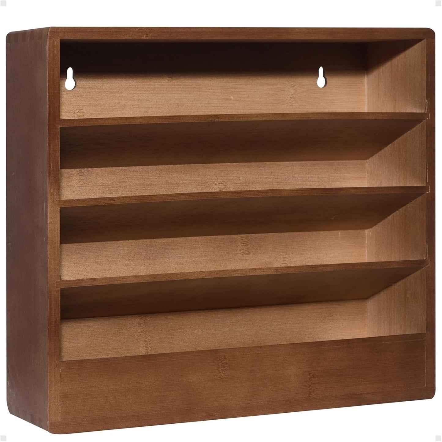 Bamboo Tiered Spice Rack Organizer for Cabinet,Wooden Seasoning Rack for Countertop, Cupboard, Pantry, Kitchen (Spice Jars Not Included)