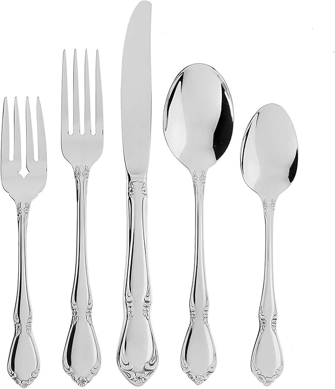 Oneida 2610005BA Chateau 5 Piece Fine Flatware Place Setting, Service For 1