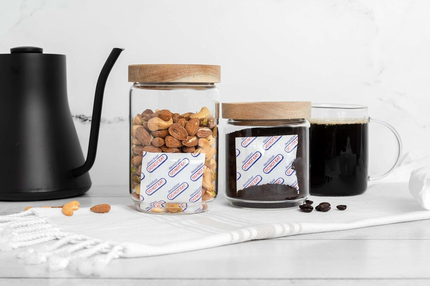 (200-Pack) 50cc oxygen absorbers for food storage,food grade oxygen absorbers packets for Home Made Jerky and Long Term Food freshness