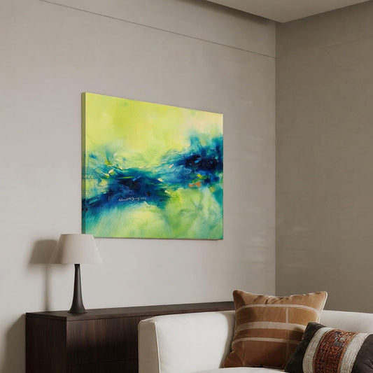 Gloliv Canvas Wall Art for Living Room – Abstract Wall Decor Painting, Artist-Authorized Reproduction Print – Modern Canvas Prints for Office, Bedroom, Bathroom & Kitchen Home Decor 23"x20"