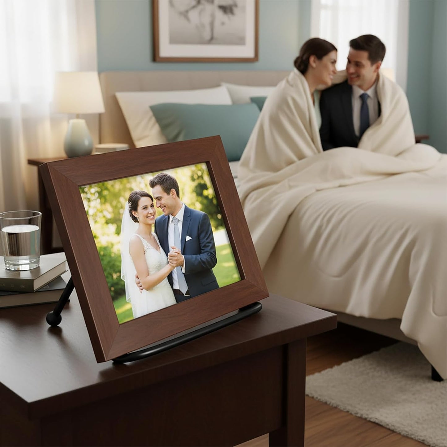 4 Pack Easel Stand, Multi - Purpose Holders for Picture Frames, Plate Display & Bookshelf Decor, Great for Photo Frames & Cookbook Stands