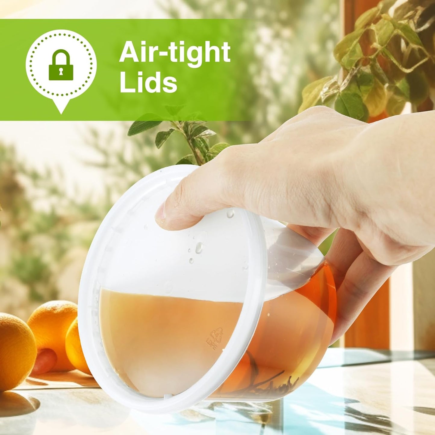 60 Set Deli-Containers-with-Lids: [8oz 16oz] Food-Storage-Containers Combo Pack, Airtight Plastic-Storage-Containers-with-Lids, Microwaveable & Freezer Safe To-Go-Containers