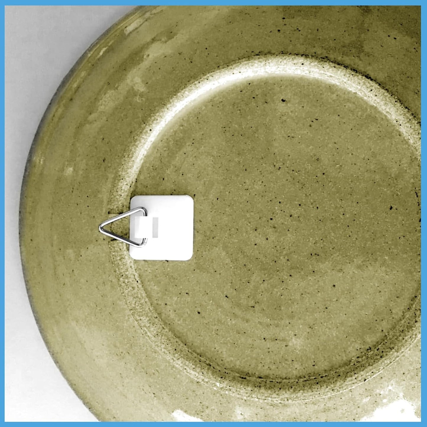 36 Pcs Invisible Plate Hangers for The Wall, 3 Size Plate Hanger Adhesive, 2 Square Sizes (0.96 & 1.25 Inch) & 1 Round (0.84 Inch) for Hanging Pictures for Display, Art, Pictures, Decorative (White)