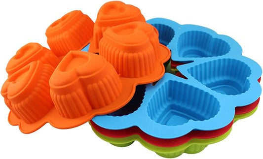 FantasyDay Heart Cake Mold Silicone Baking Molds Party Cake Bakeware for Your Birthday Dessert, Cake, Bread, Tart, Pie, Flan, Pudding, Maracoon and More #8
