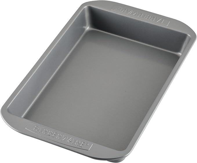 Farberware Nonstick Bakeware Baking Pan / Nonstick Cake Pan, Rectangle - 9 Inch x 13 Inch, Gray
