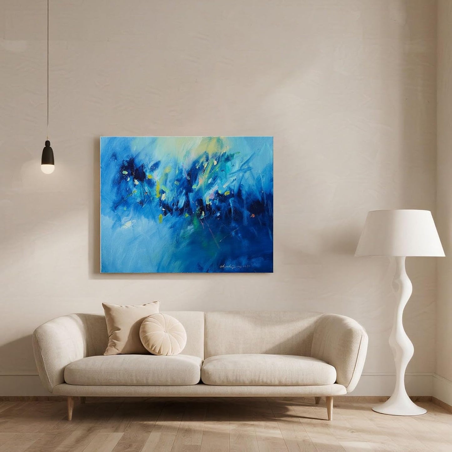 Gloliv Canvas Wall Art for Living Room – Abstract Wall Decor Painting, Artist-Authorized Reproduction Print – Modern Canvas Prints for Office, Bedroom, Bathroom & Kitchen Home Decor 32"x24"