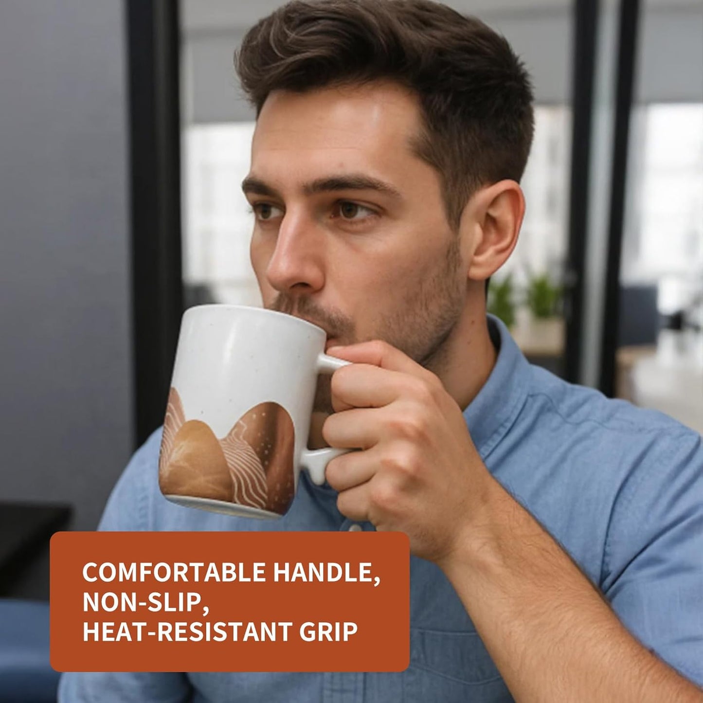 Unique Birthday Gifts Comfortable Handle, Non-Slip, Heat-Resistant Grip Customized Coffee Mug 14oz White, Dishwasher & Microwave Safe Daily Office and Home