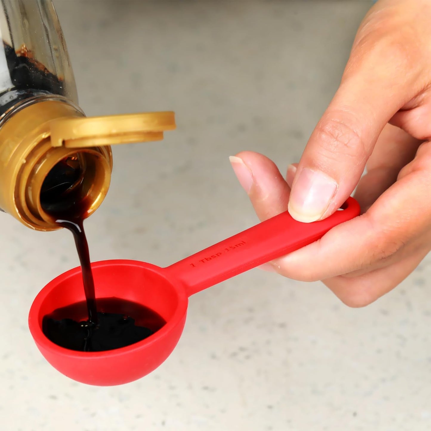 Silicone Measuring Spoons Set of 5, Assorted Colors