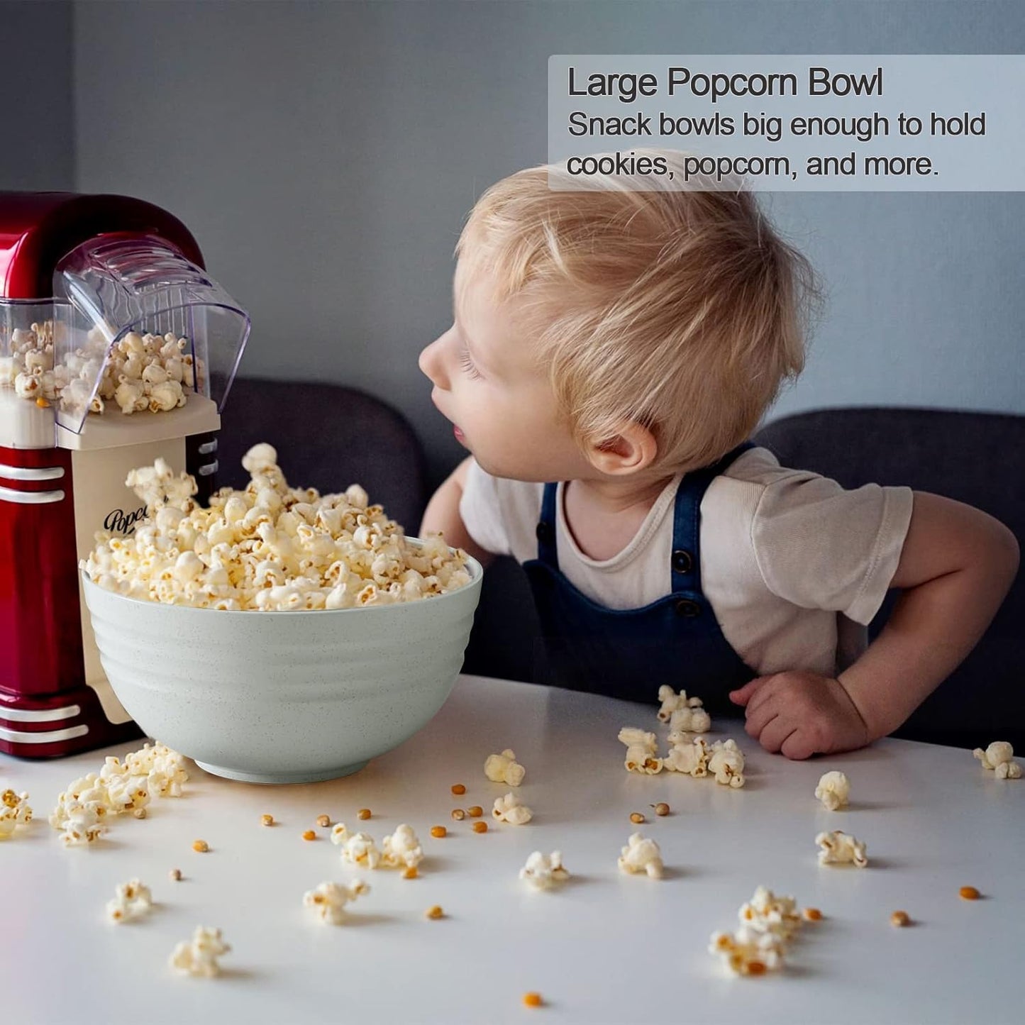 【6 Pcs】Unbreakable Mixing Bowls Unbreakable Salad Bowls, 68 Ounces Microwave and Dishwasher Safe BPA-Free Serving Bowls for Cereal,Salad,Soup,Ramen,Noodle,Oatmeal,Snack Apply to Kitchen,Freezer