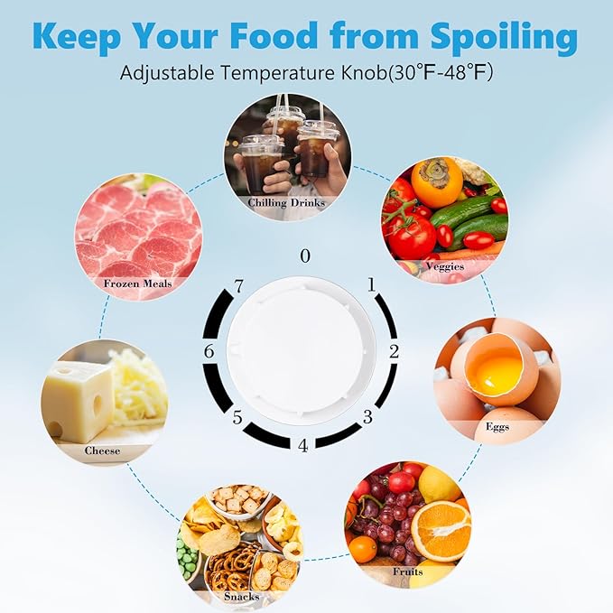 1.6 Cu.ft Mini Fridge with Freezer, Compact Single Reversible Door Refrigerator, Adjustable Thermostat, Ultra Quiet, Energy Efficient for Office, Dorm, Bedroom, Apartment -Silver