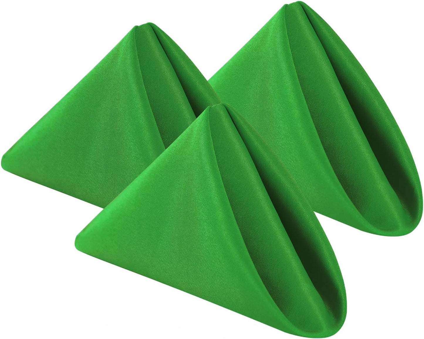 Bailarina Cloth Napkins Set of 40,17x17 inches Dinner Napkins Cloth Washable,Polyester Square Table Cloth Napkin Bulk with Hemmed Edges Ideal for Banquets, Parties and Weddings-Emerald Green