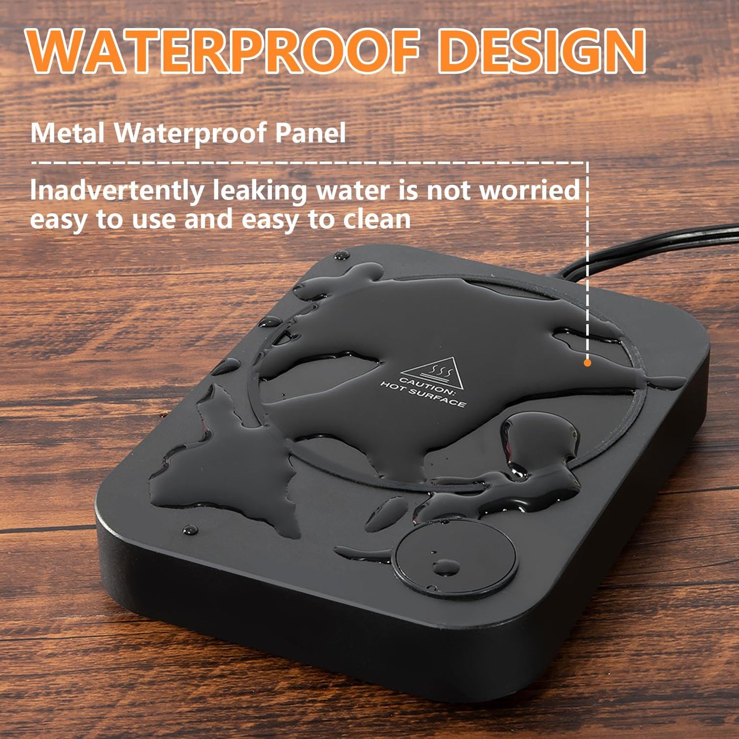 Coffee Mug Warmer, Coffee Warmer for Desk with Auto Shut Off & 3 Temperature Settings, Smart Coffee Cup Warmer for Desk, Candle Warmer for Tea, Milk, Coffee, Wax and Candle, Balck