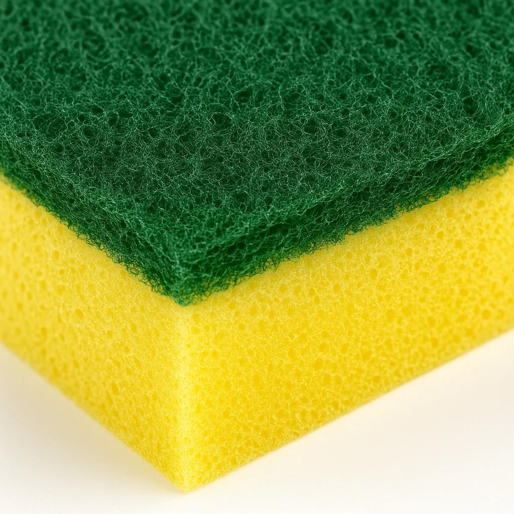 Dish Sponge, Non Scratch Sponges, Heavy Duty Scrub Sponge 24 Pack, Kitchen Scrub Sponges, 2.8x4 inch, Pads for Dishes, for Use Everyday for Tough Messes dualsided SPONGE WORLD