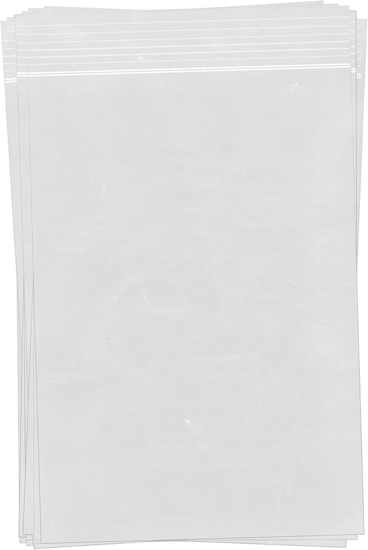 Clear Recloseable Top Seal Zipper Bag for Vegetables Food Organizing Storage Standard Strength - 10" x 12" - Pack of 500 - 2 Mil