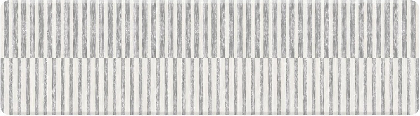 House of Noa Nama Standing Mat – Anti-Fatigue Cushioned Kitchen Mats for Floor | Ergonomic Bounce-Back Foam Kitchen Mats | Anti-Fatigue Mats for Kitchen & Standing | Reese Pewter | 30" x 108"