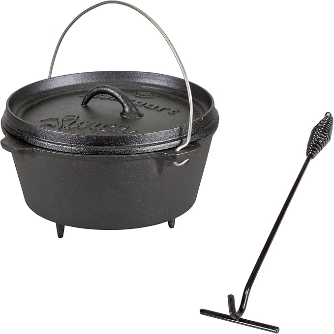Stansport Pre-Seasoned Cast Iron Dutch Oven