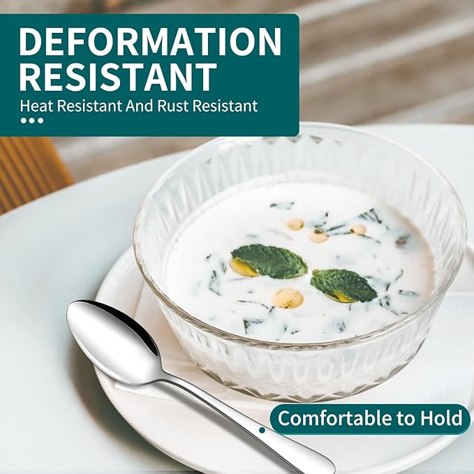 20 Piece Silverware Set, ENLOY Stainless Steel Flatware Cutlery Set, Kitchen Utensil Set Service for 4, Include Knife Fork Spoon, Mirror Polished, Dishwasher Safe