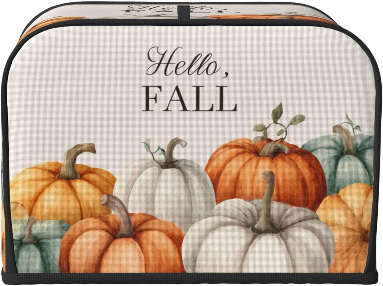 Toaster Cover 4 Slice Pumpkin Fall Autumn Thanksgiving Kitchen Small Appliance Covers with Pockets Dust and Fingerprint Protection