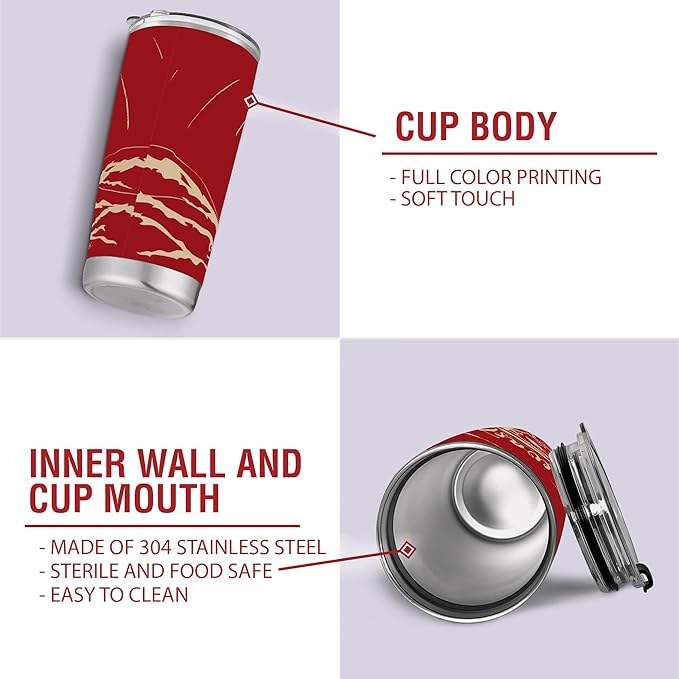 Delta Sigma Theta Sorority Paraphernalia - Official Vendor - 20oz Stainless Steel Insulated Sublimation Tumbler - Devastating Diva