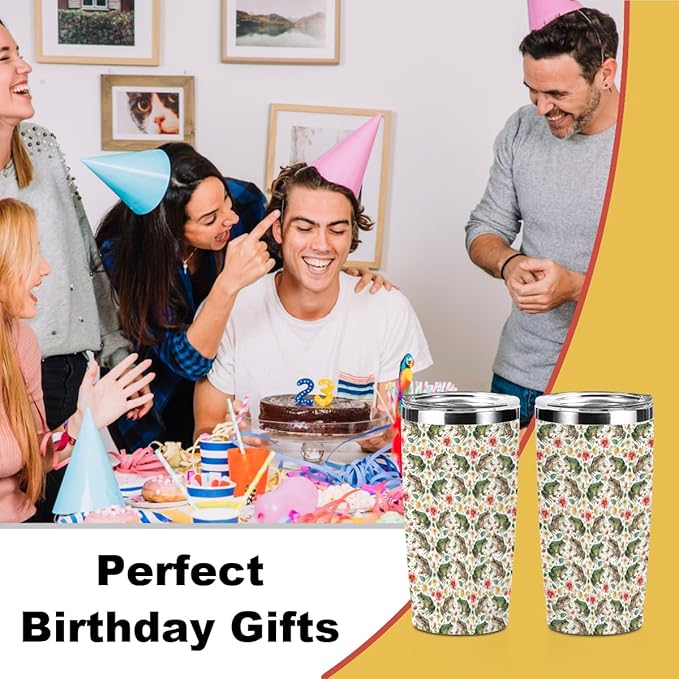 Cute Frog Tumbler, Frog Stuff Merch 20 oz Stainless Steel Coffee Mug，Travel Cup，Insulated Cup with Lid for Car, Funny Birthday Gifts for Women Boy Girls Animal Lovers Accessories Christmas