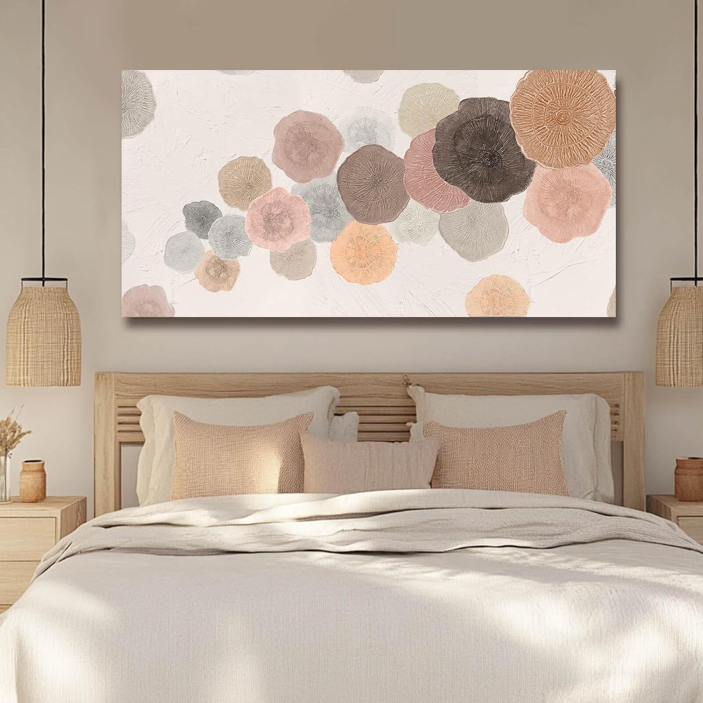 Wall Art for Living Room Colorful Painting Framed Canvas Prints Pink Wall Pictures Pop Art Decor for Dining Room Bedroom Home 24"x 48"