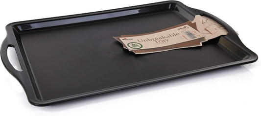 Mintra Home Durable Serving Tray (1pk, Black)