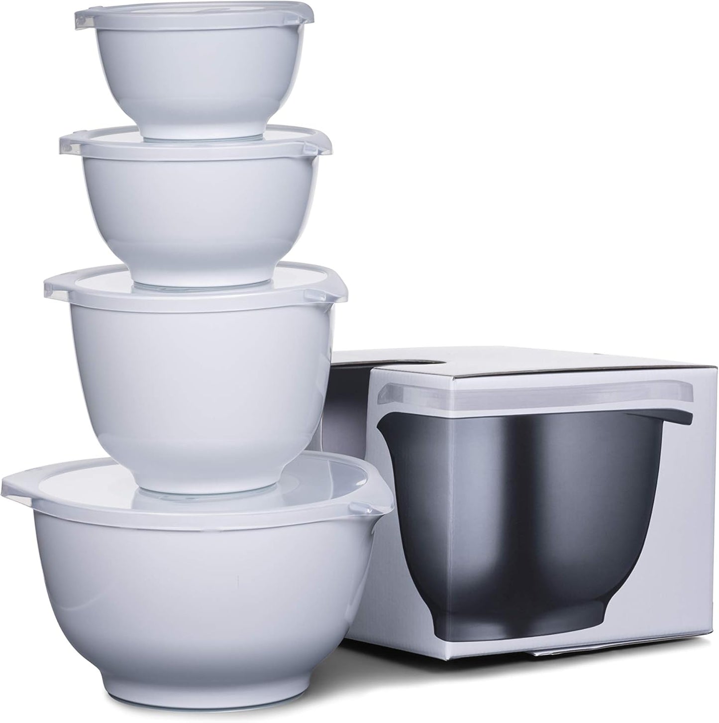 Rosti Precision Craft Mixing Bowl Set 4 Pcs Elevate Your Culinary Experience Stylish Nesting Bowls for Effortless Cooking and Baking