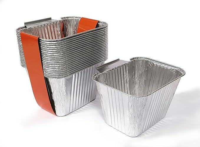 Grill Grease Cup Liners for Pit Boss Griddle, BBQ Drip Pan Liners Compatible with Blue Rhino Razor 4 Burner Gas Griddle, Pack of 20