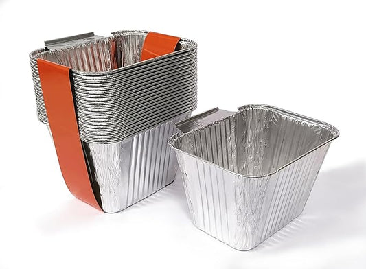 Grill Grease Cup Liners for Pit Boss Griddle, BBQ Drip Pan Liners Compatible with Blue Rhino Razor 4 Burner Gas Griddle, Pack of 20