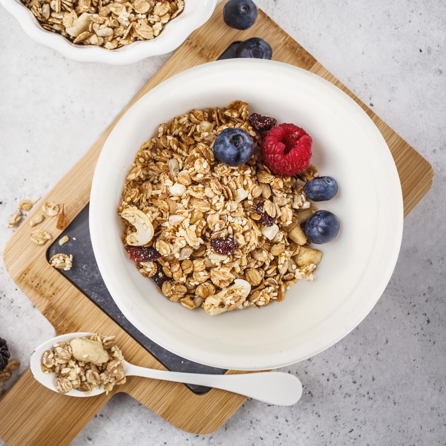 Heavy Duty Paper Bowls - 200 Pack, 12 oz, Eco-Friendly, Made of Natural Bagasse, Ideal for Hot Soup, Cereals, Milk, Salad, Dessert