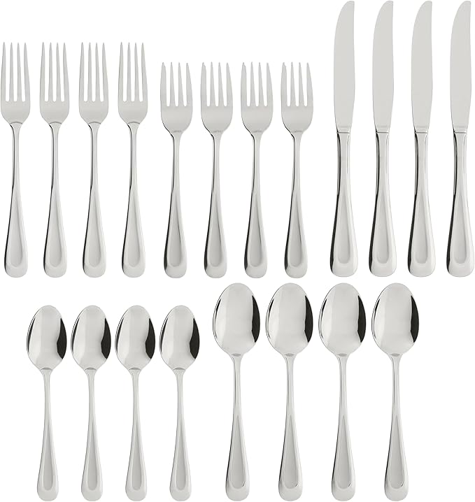 Oneida Satin Sand Dune 20-Piece Flatware Set, Service for 4