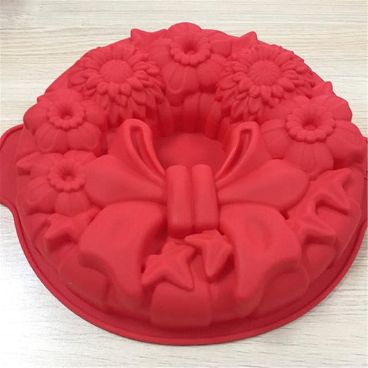 FantasyDay 11.5'' Bow Tie Flower Cake Mold Silicone Baking Molds Party Cake Bakeware for Your Birthday Dessert, Cake, Bread, Tart, Pie, Flan and More #3