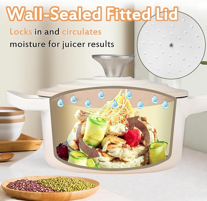 Enameled Cast Iron Sauce Pan, 1 Quart Enameled Saucepan with Lid, Mini Dutch Oven Enamel Saucepan for Cooking Pasta Sauce, Gravy, Puddings, Marinate, Boiling (Gradient Caramel)