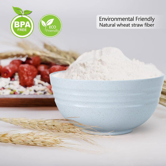 Homestockplus Cereal Bowls 24 OZ Microwave and Dishwasher Safe Bowl BPA-Free Eco-Friendly Bowl Sets Mixed Color for Cereal, Salad, Soup, Rice[Set of 8]