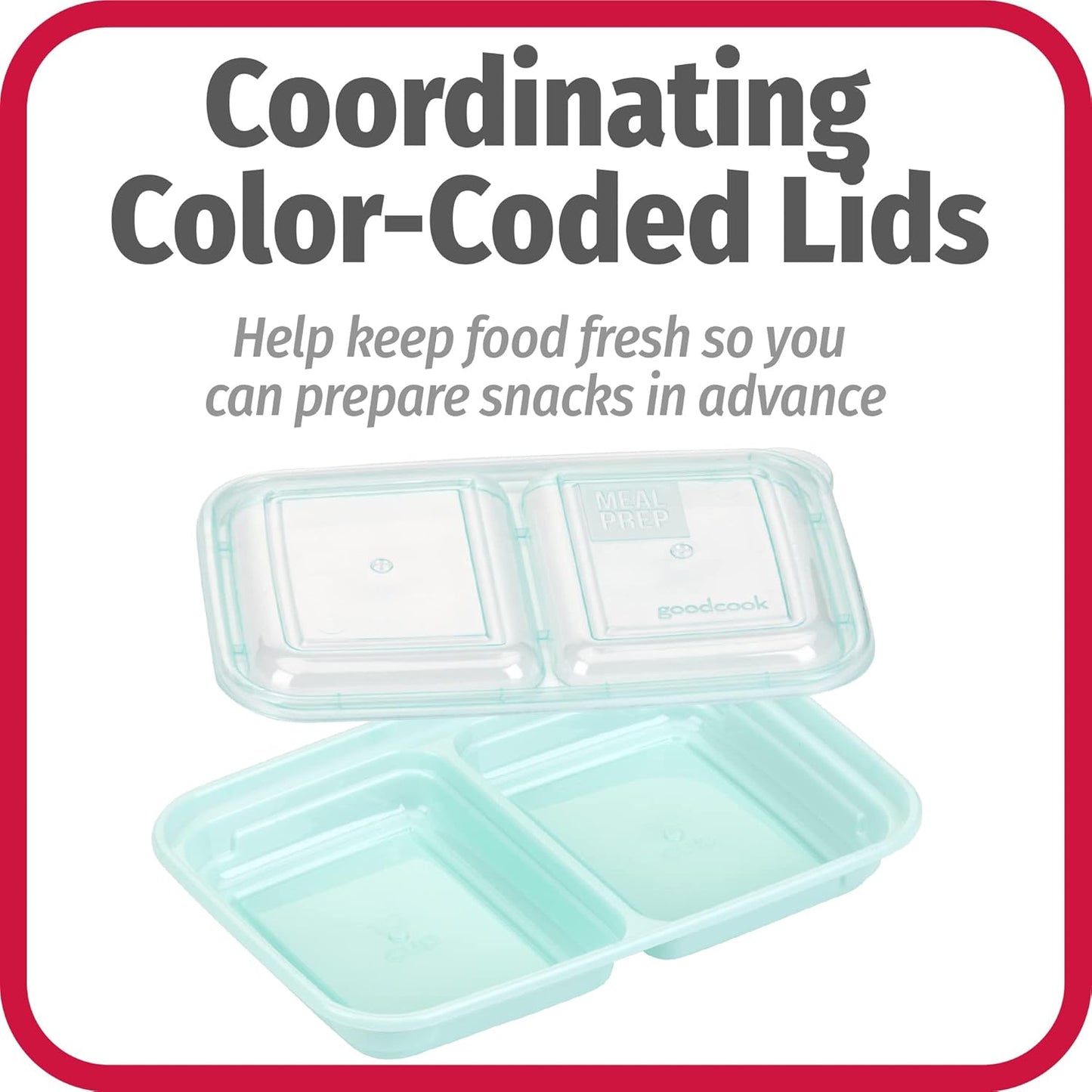 GoodCook Meal Prep 60-Piece Container Set, Made Without BPA