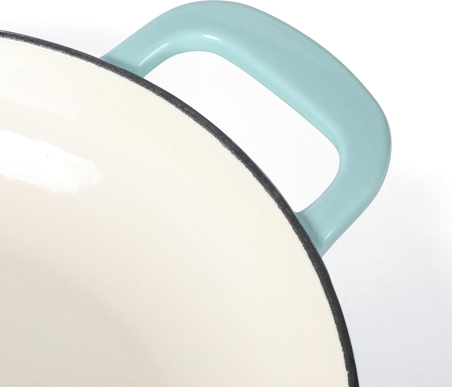 Martha Stewart 3.5-Quart Enameled Cast Iron Dutch Oven Braiser - Martha Blue