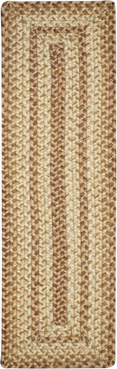 Homespice Cookie Dough Jute Braided Dinner Table Runner, Rustic Country Decor, Set of 2, Brown Rectangle 8x28 - Rich Colors, Easy to Clean, Durable and Protects Furniture