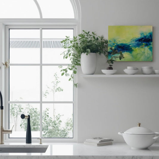 Gloliv Canvas Wall Art for Living Room – Abstract Wall Decor Painting, Artist-Authorized Reproduction Print – Modern Canvas Prints for Office, Bedroom, Bathroom & Kitchen Home Decor 14"x11"