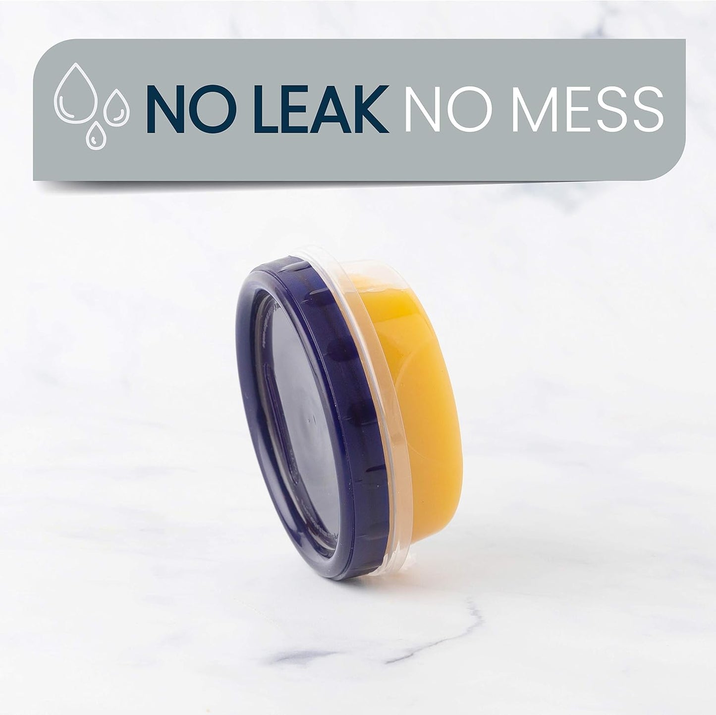 PLASTICPRO [8 oz 96 Pack] Twist Top Deli Containers Clear bottom With blue Top Twist on Lids Reusable, Stackable, Food Storage Freezer Container Pack of 96