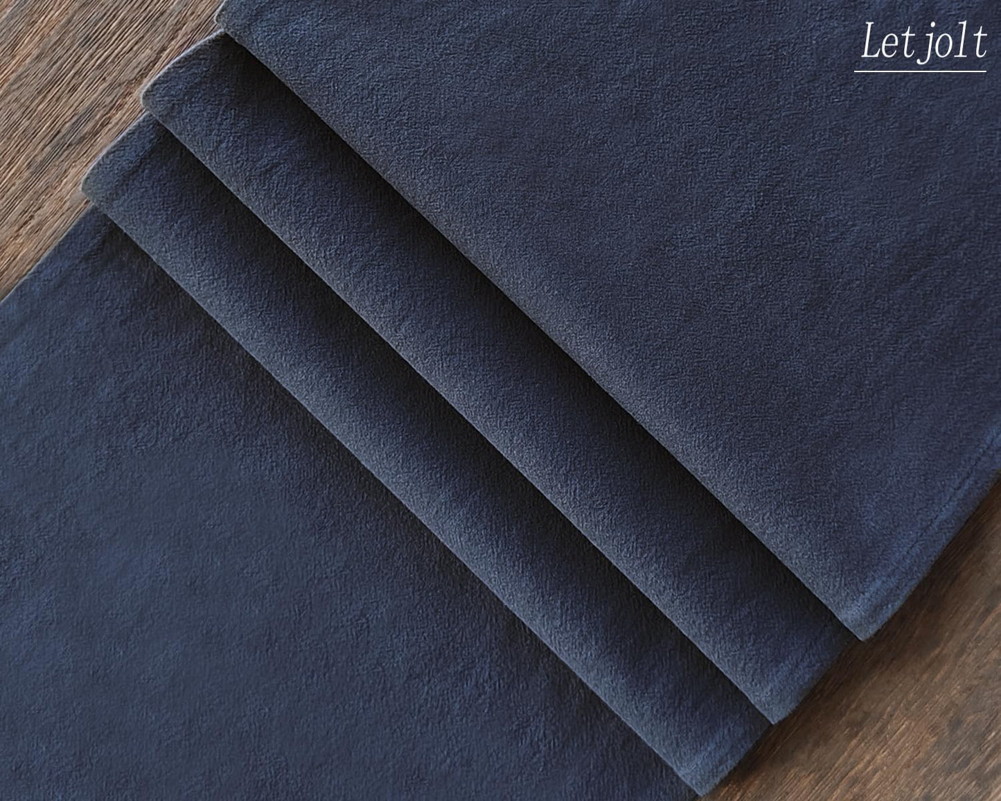 Letjolt Navy Table Runner 72 Inches Rustic Farmhouse Table Runner Cotton Runner Plain Table Decor
