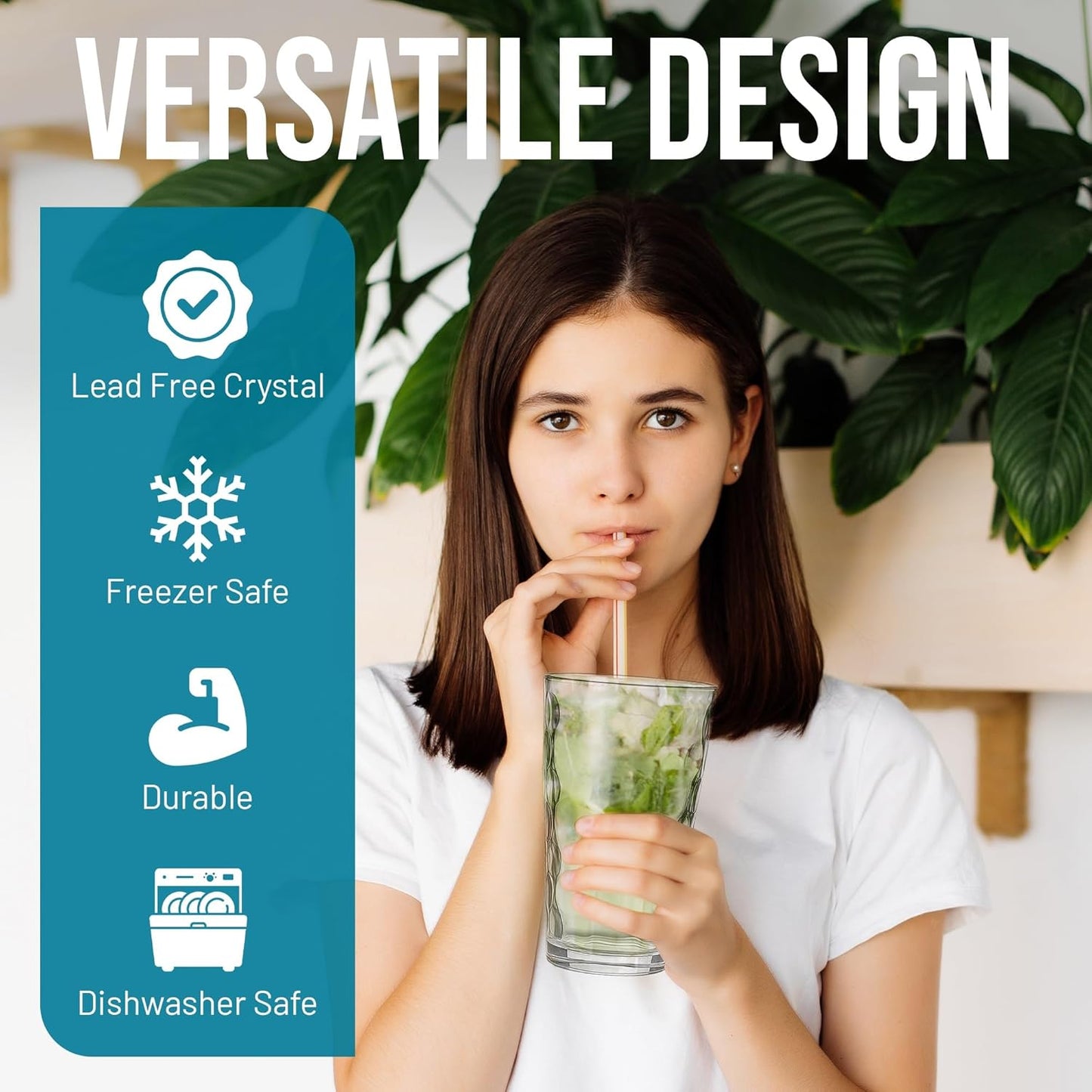 Drinking Glasses Set of 12. Mixed Glassware Set, Everyday Glasses for Cocktail, Beer, Juice Water, 6-13 Oz Rocks Glasses 6-17 oz Tall Kitchen Glass Cups