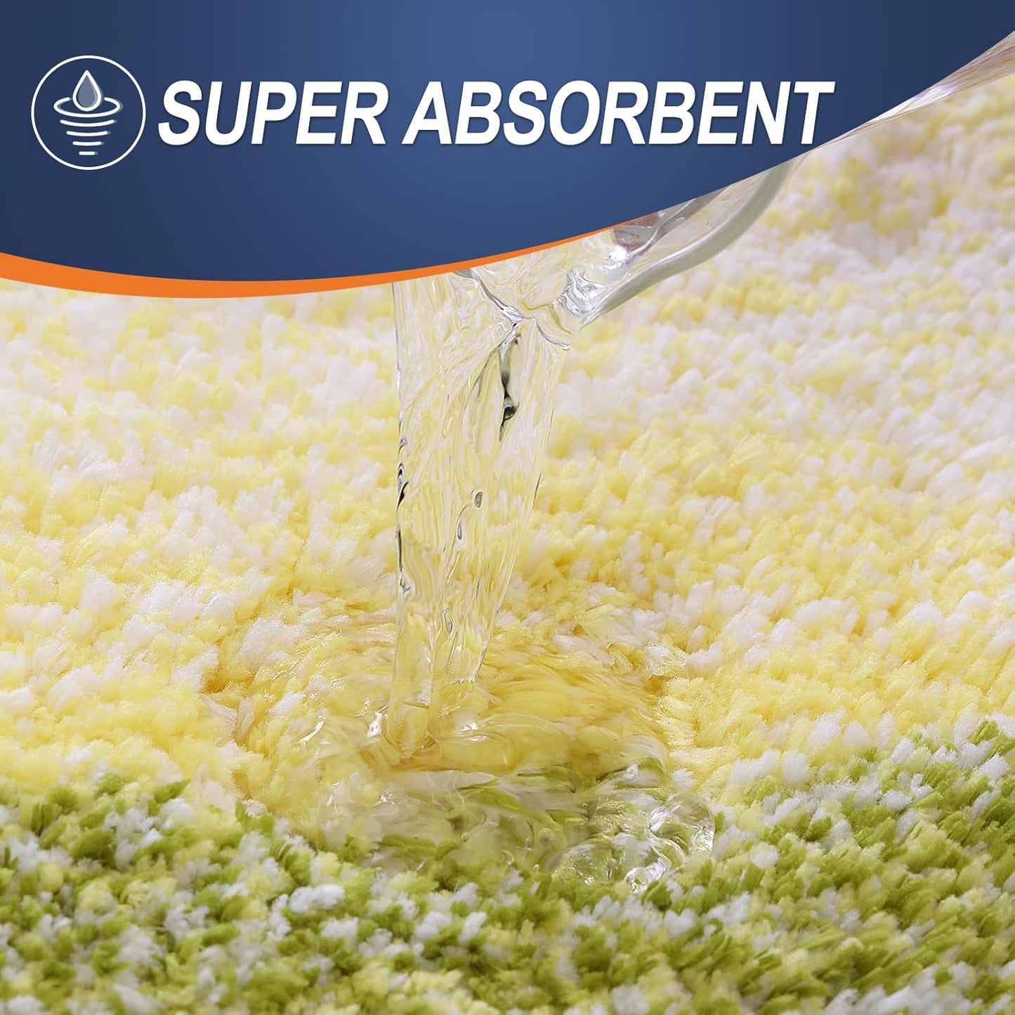 OLANLY Bathroom Rug Set 2 Piece, Soft Absorbent Microfiber Bath Mats and U-Shaped Contour Toilet Rug, Non-Slip, Machine Wash Dry, Plush Shaggy Bath Mats for Bathroom (30"x20"+24"x20", Olive Green)