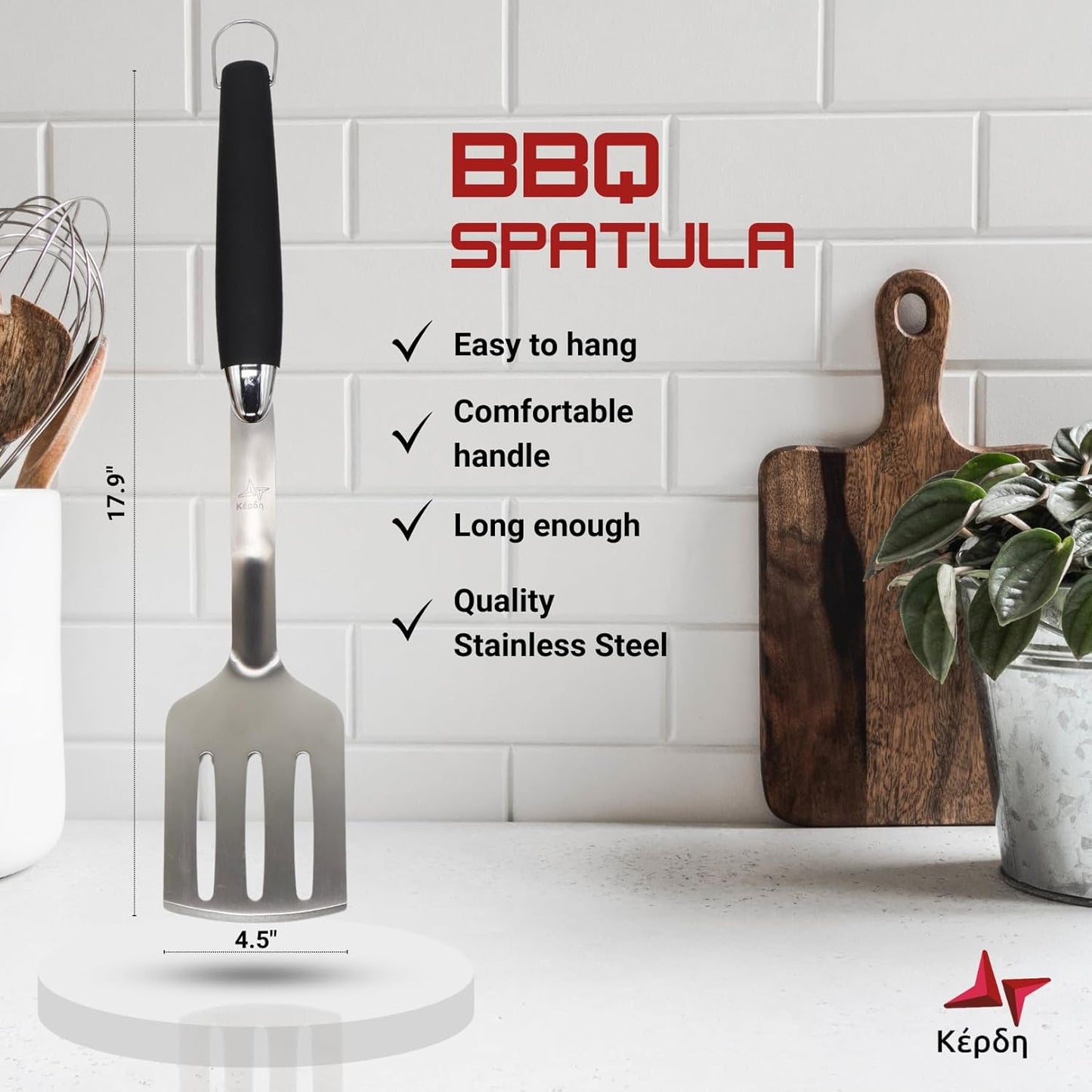 Grill Set – Grill Tools, BBQ Tools, Grilling Set, Grilling Utensils – Premium Stainless Steel, Heavy Duty & Rust-Resistant, Extra Long Handles, Comfortable Grip for Easy Outdoor BBQ Cooking