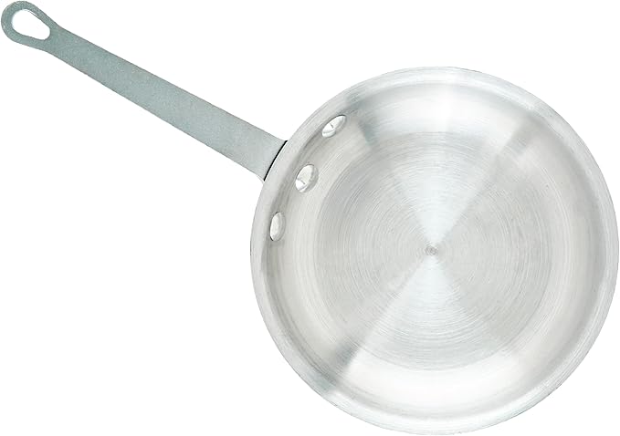 Winco Commercial-Grade Aluminium Fry Pan/Skillet, Natural Finish, 7"
