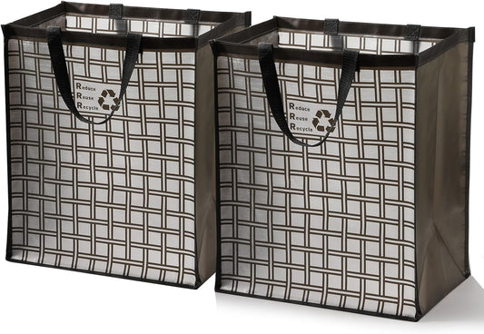 Lily queen Recycle Bin Bags for Kitchen Home Trash Cans Sorting Bins 12 Gallon Set of 2