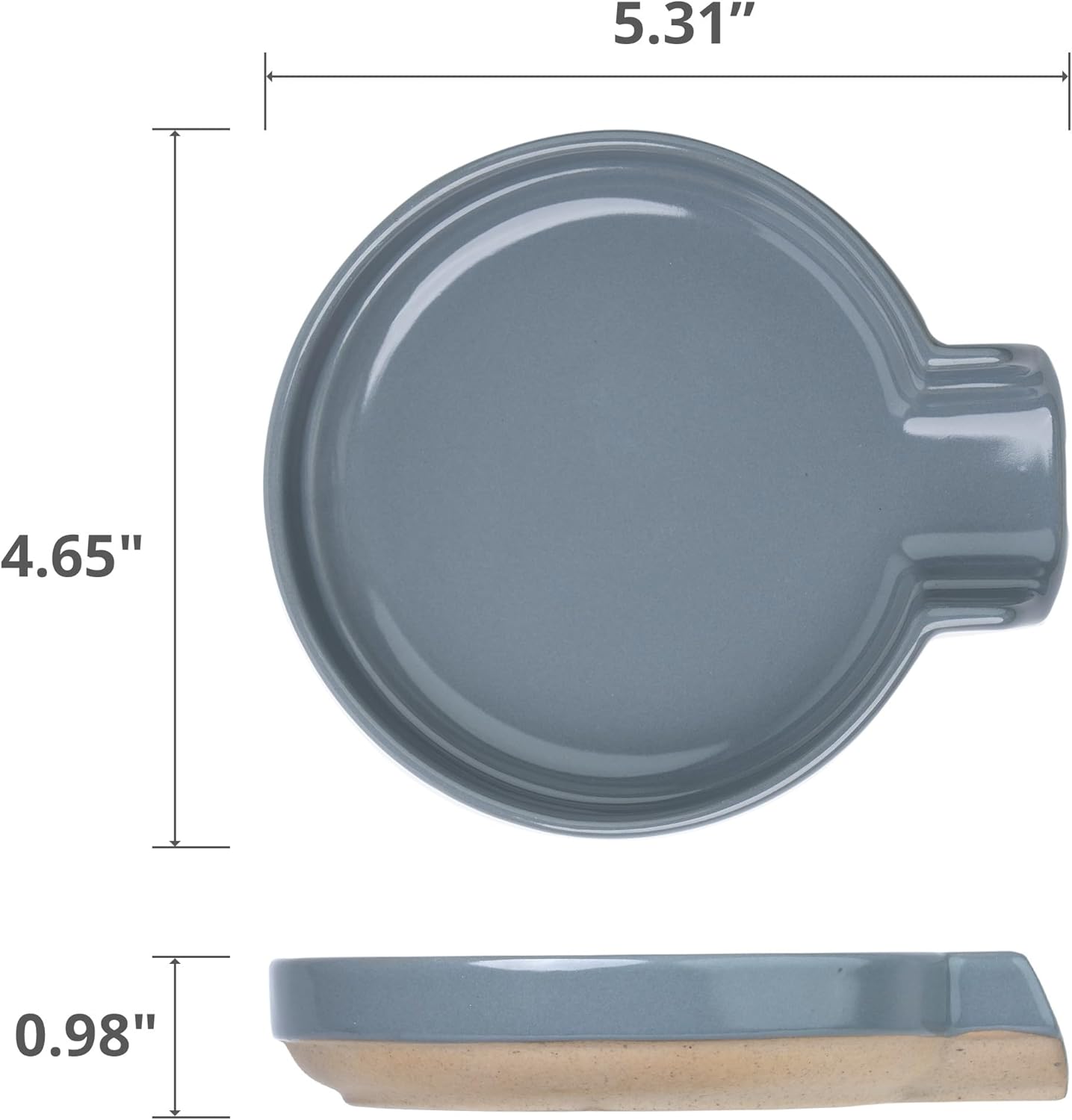 Oscar Ceramic Spoon Rest Minimalist Drip-Free – Heat-Resistant Utensil Holder for Stove, Countertop, or Coffee Bar – Glazed Stoneware Kitchen Spoon Tray – Dishwasher Safe – 5 Colors