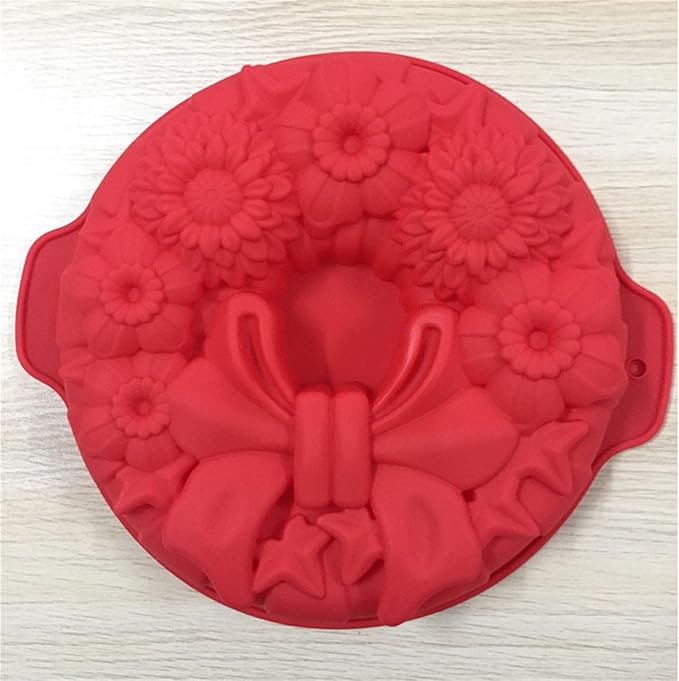 FantasyDay 11.5'' Bow Tie Flower Cake Mold Silicone Baking Molds Party Cake Bakeware for Your Birthday Dessert, Cake, Bread, Tart, Pie, Flan and More #3