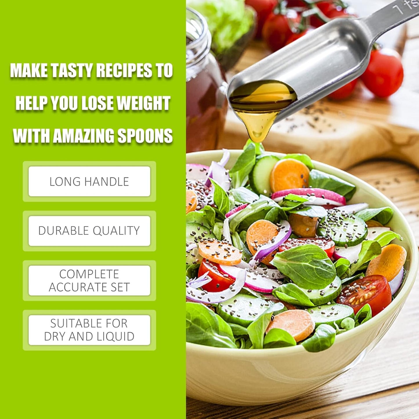 1PCS 1-1/2tbsp (22.5ml) Single Measuring Spoon, Individual Stainless Steel Long Handle Measure Teaspoon Only