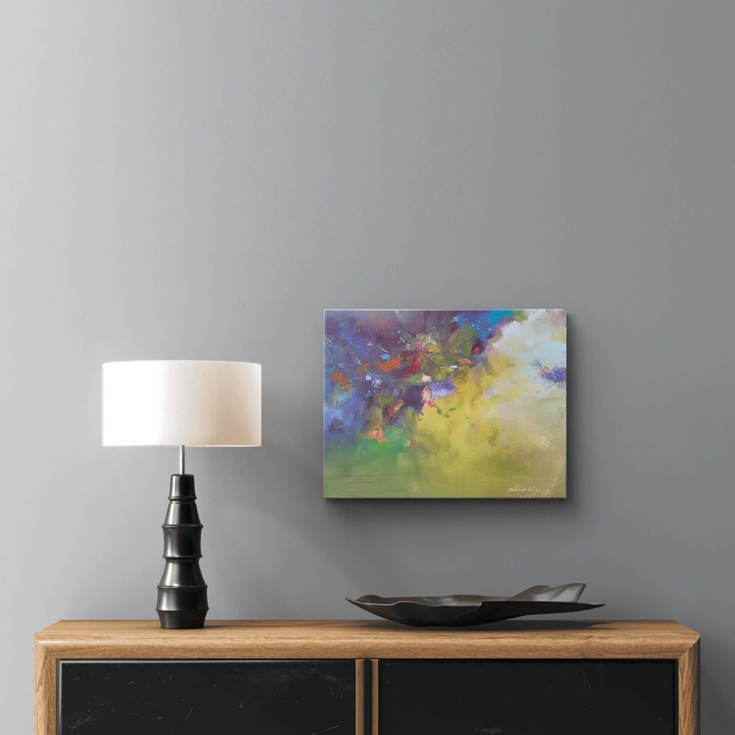 Gloliv Canvas Wall Art for Living Room – Abstract Wall Decor Painting, Artist-Authorized Reproduction Print – Modern Canvas Prints for Office, Bedroom, Bathroom & Kitchen Home Decor 23"x20"